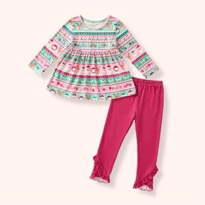 NWT Pete+Lucy Tinsel Tidings Christmas Pant Set